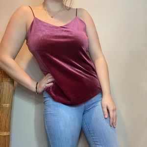 Wine Colored Velvet Top